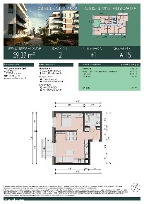 2-pokojowe mieszkanie 43m2 + balkon