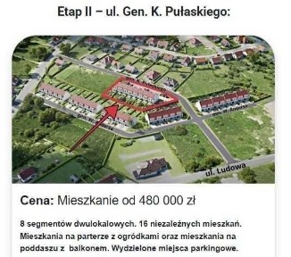 Mieszkanie w zabudowie szeregowej Biskupiec, NOWA INWESTYCJA, poddasze