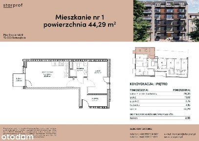 Funkcjonalne mieszkanie o metrażu 45,05m² w Świnoujściu