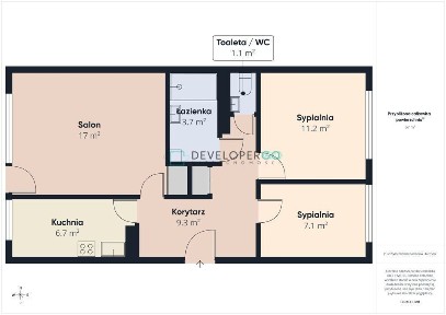 3-pokojowe mieszkanie w centrum Suwałk