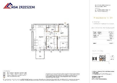 3-pokojowe mieszkanie 48m2 + balkon