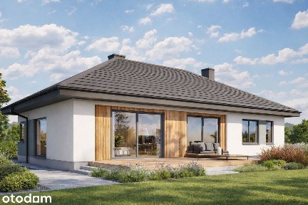 Nowoczesny dom 116m² | duża działka 970m² | las, cisza 15min do Łodzi