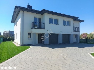 Nowoczesny bliźniak 146 m²+ poddasze, ogród 400m²