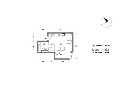 Westerplatte 5a | mieszkanie 1-pok. | II.M3