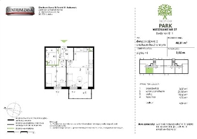 2-pokojowe mieszkanie 40m2 Bezpośrednio