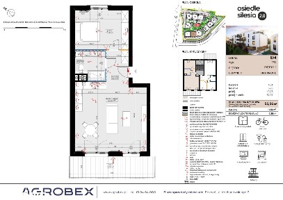2-pokojowe mieszkanie 54m2 Bezpośrednio