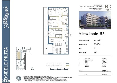 4-pokojowe mieszkanie 81m2 + taras Bezpośrednio
