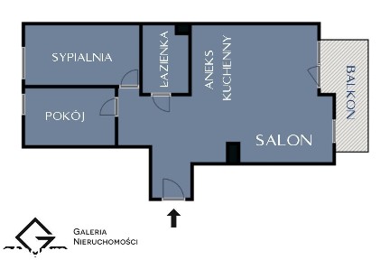 3 pokoje | balkon | komórka lok. | taras na dachu