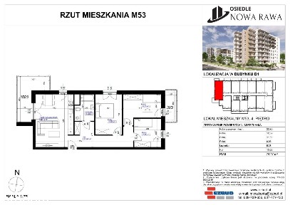Osiedle Nowa Rawa | mieszkanie 4-pok. | 53