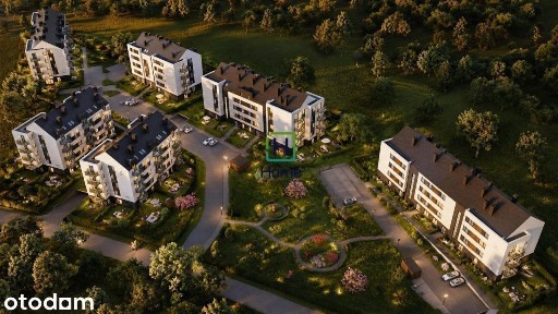 2-pok. z ogrodem 83 m²|Granica Krakowa|Nowe mieszk