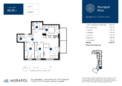 4-pokojowe mieszkanie 65m2 + balkon