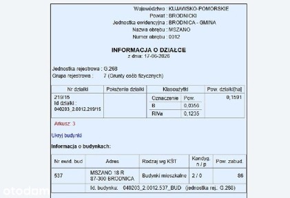 Mszano. Wygodny dom w pięknej okolicy