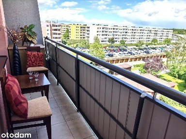 3 pokoje, 61 m², balkon, widok, 2 komórki, os. Powstańców Śląskich