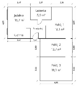 Dwa mieszkania w jednym | 82 m² | 2-pok. + kawalerka pod inwestycję