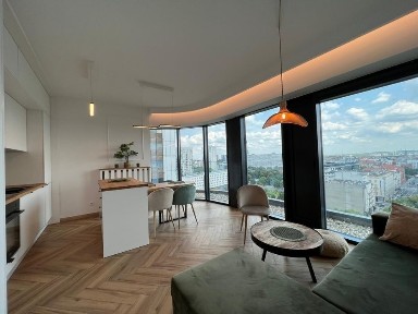 Katowice Centrum - do wynajęcia widokowy apartament z miejscem parkingowym w cenie, w kompleksie Global Apartments