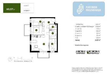 Zobacz zanim zniknie| 4 pokoje | 60,07 m²