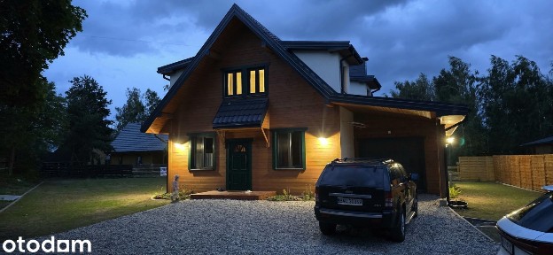 Nowy, dom Serwy obok Augustowa przy jeziorze, sauna, balia