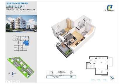 2-pokojowe mieszkanie 33m2 + balkon Bezpośrednio