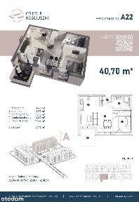 2 pokojowe mieszkanie z balkonem, garaż, winda
