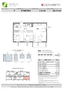 3-pokojowe mieszkanie 63m2 + balkon
