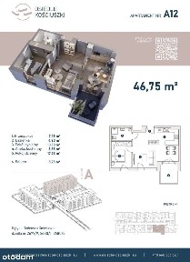 2 pokojowe mieszkanie z balkonem, garaż podziemny, winda