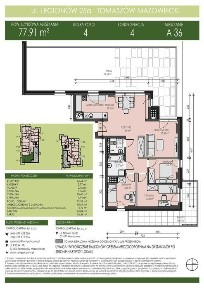Apartament Legionów | mieszkanie 4-pok. | A36 | TARAS 76,54m2