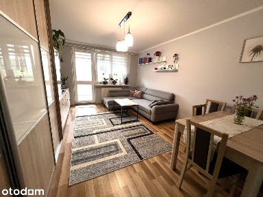 Umeblowane M na Kołłątaja*blok z 1998r.*zamknięte osiedle*duży balkon