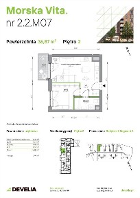 2-pokojowe mieszkanie 36m2 + loggia Bez Prowizji