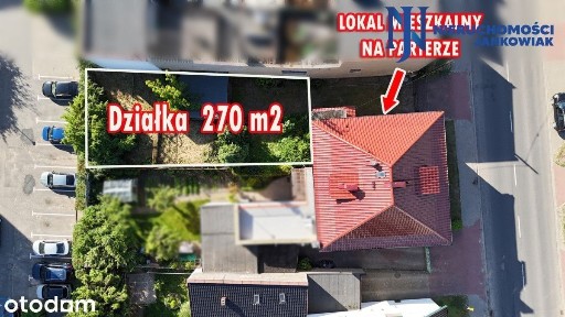Parter domu 112 m² + własna działka 270m2, centrum