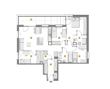 Apartament z wspaniałym dużym balkonem 14,26m2 i wspaniałym salonem!
