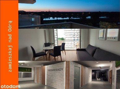 BALKON NAD ODRĄ! 2 zamykane pokoje +kuchnia, bez pośredników