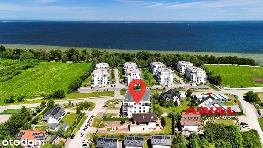 słoneczny apartament 180 m od linii brzegowej