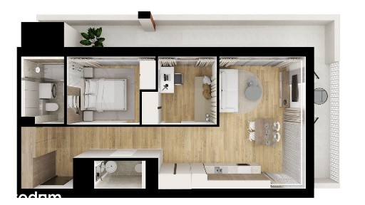 Kameralny blok, nowe mieszkanie 3 pokoje, 56m2, balkon, winda