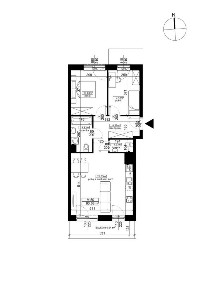 3-pokojowe mieszkanie 57m2 + balkon