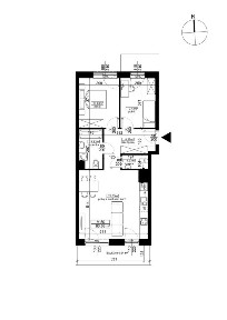 3-pokojowe mieszkanie 57m2 + balkon