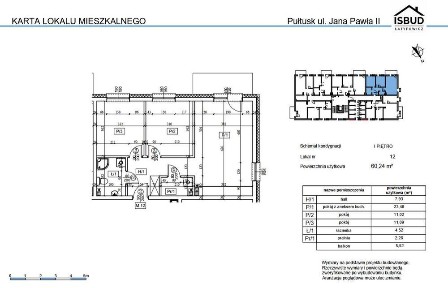 Nowe mieszkanie 60,24 m² - osiedle Od Nova, Pułtusk