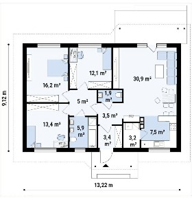 Dom 170 m² | działka 1000 m² | Kosów k. Radomia | 10 minut od centrum
