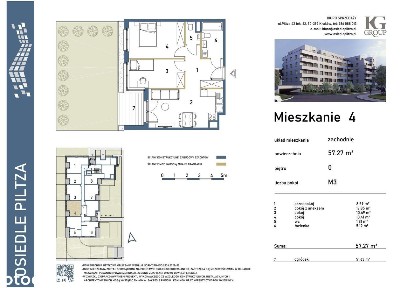3-pokojowe mieszkanie 57m2 Bezpośrednio