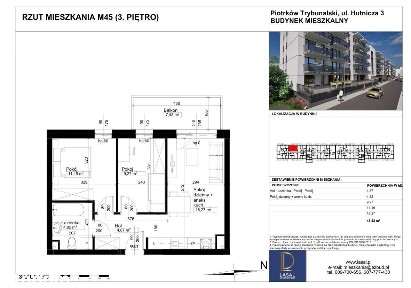 Hutnicza 3 | mieszkanie 3-pok. | 61