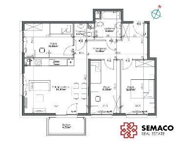 4 pok/80m2/Prądnik Biały/bez prowizji i podatku
