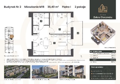 Nowoczesne 2-pokojowe mieszkanie z balkonem