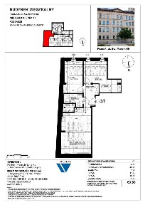 3-pokojowe mieszkanie 63m2 Bezpośrednio