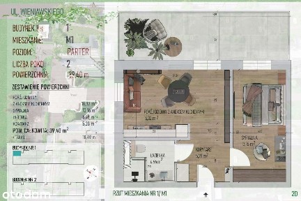 Nowe mieszkanie - Osiedle Zalesie, 39,40m2 + Taras