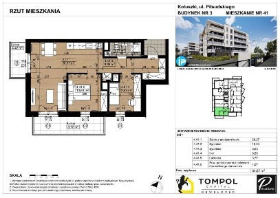 Osiedle Piłsudskiego III ETAP Koluszki | nowe mieszkanie 60,20 m²