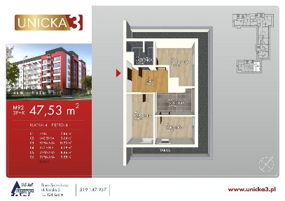 3-pokojowe mieszkanie 47m2 Bez Pośredników