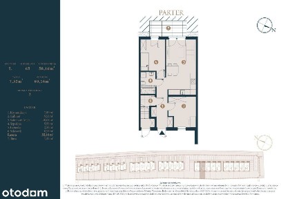Mieszkanie pod lasem 50 m2 + 60 m2 Ogrodu
