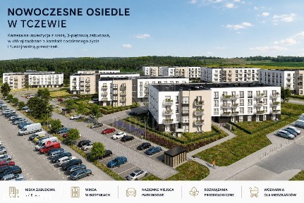 4-pokojowe mieszkanie z balkonem | 68,29 | Tczew
