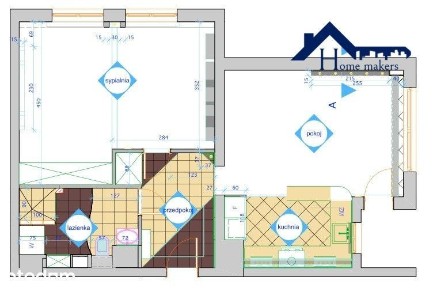 Przestronne 2-pokojowe 65,4 m²| Metro| Balkon
