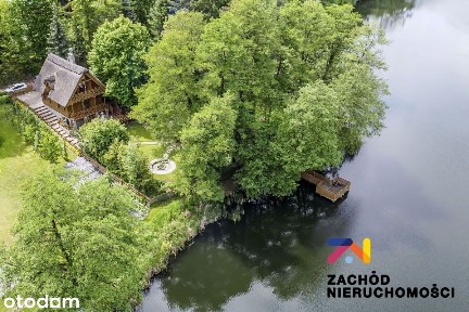 Nad jeziorem luksusowy dom letniskowy z sauną