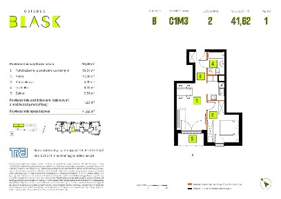 2-pokojowe mieszkanie 40m2 + balkon